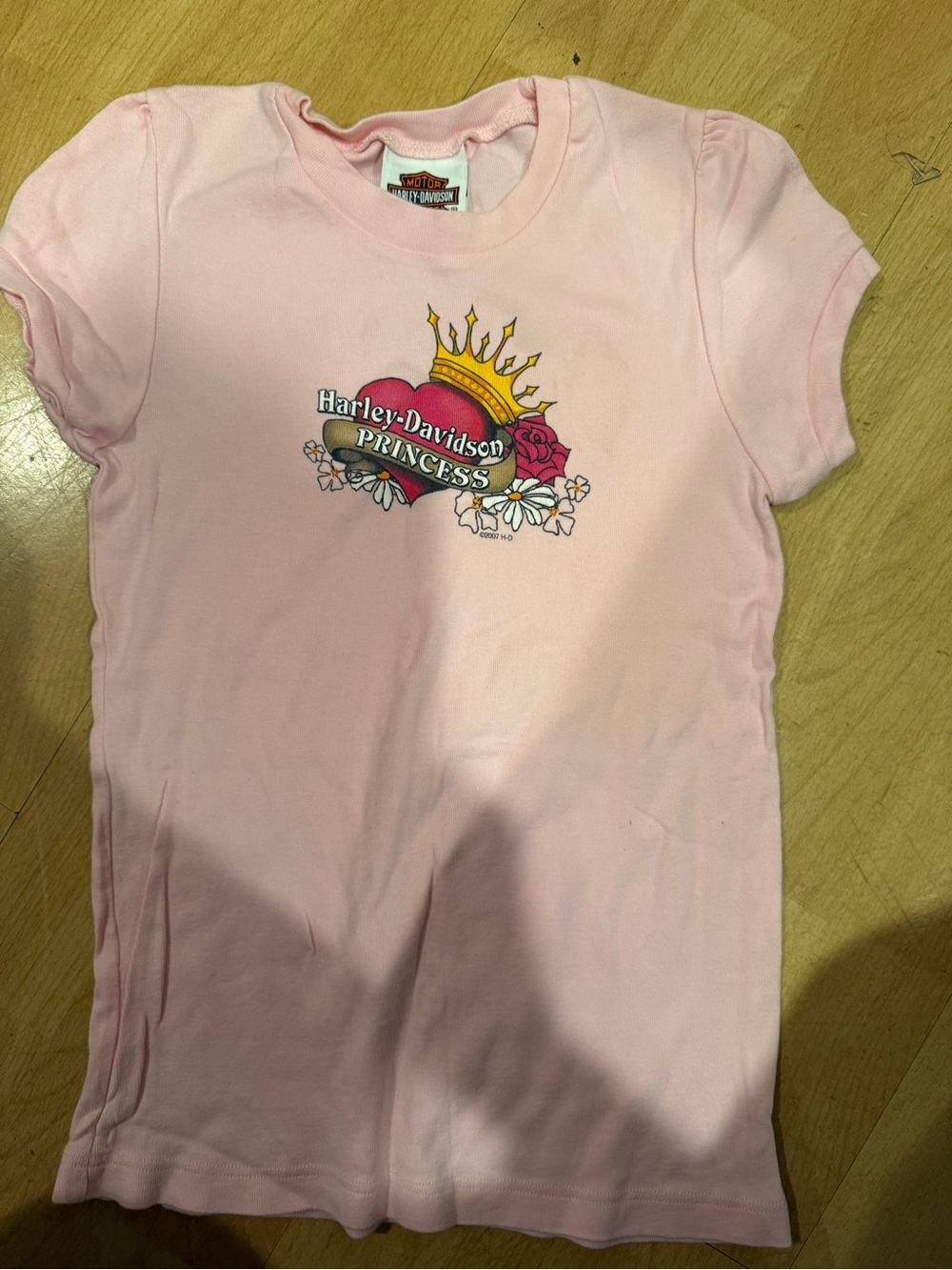 Harley-Davidson Pink Princess Crown Graphic Tee